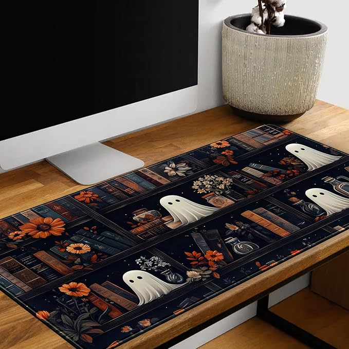 LuckyCow Cute Vintage Gothic Desk Mat Kawaii Dark Academia Desk Pad Medieval - Image 5