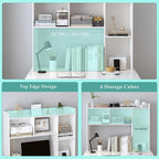 OSCHF Wooden Desktop Hutch Bookshelf - Image 4