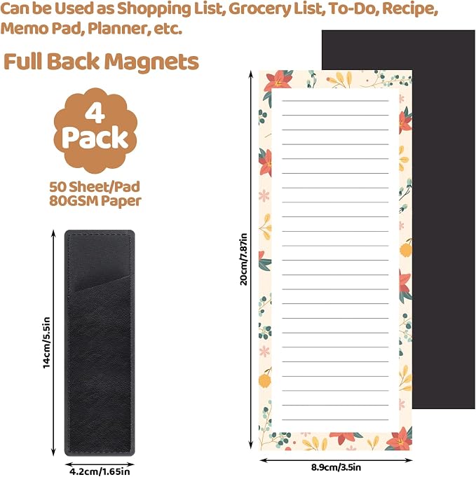 Thboxes 4 Pack Magnetic Note Pad - Image 7