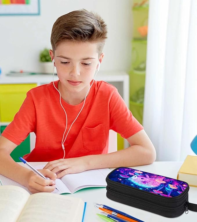 AnySmic Hedgehog Pencil Case for Boys Girls, Large Pencil Pouch for Kids - Image 5