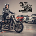 Personalized Motorcycle Metal Sign Custom Biker Name Sign Dirt Bike Wall Decor - Image 6
