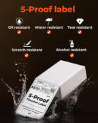MUNBYN 4"x6" Direct Thermal Shipping Labels, Durable Waterproof, Scratch-Proof - Image 3