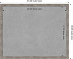 Amanti Art Silver Framed Magnetic Board 35x43 X-Large Vision Board - Image 3