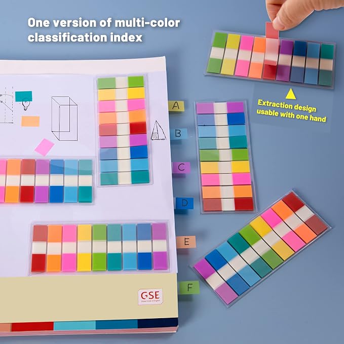 Golcellia 756 Pieces Transparent Sticky Notes Page Markers Book Tabs Page Tabs - Image 6