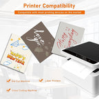 100 Sheets Silver Shimmer Cardstock 8.5 x 11 Metallic Paper, 92lb Heavyweight - Image 4
