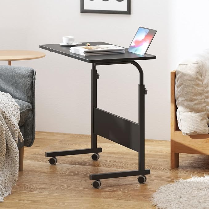 DlandHome Mobile Bed Table 31.5 Inch, Adjustable Side Table Laptop Computer - Image 7