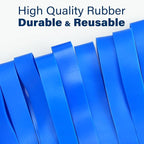 LotFancy Large Rubber Bands, Heavy Duty Blue Long Rubber Bands - Image 6