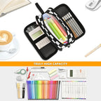 BOENLE Custom Black White Checkered Pattern Pencil Case Box Boys Girls - Image 4