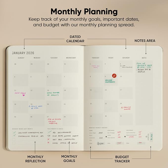 Dated, 2026 Planner, 8.5" x 11" - Image 5
