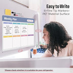 Loukin Dry Erase Calendar 4 Pack, Electrostatic Adsorption Whiteboard Planners - Image 2