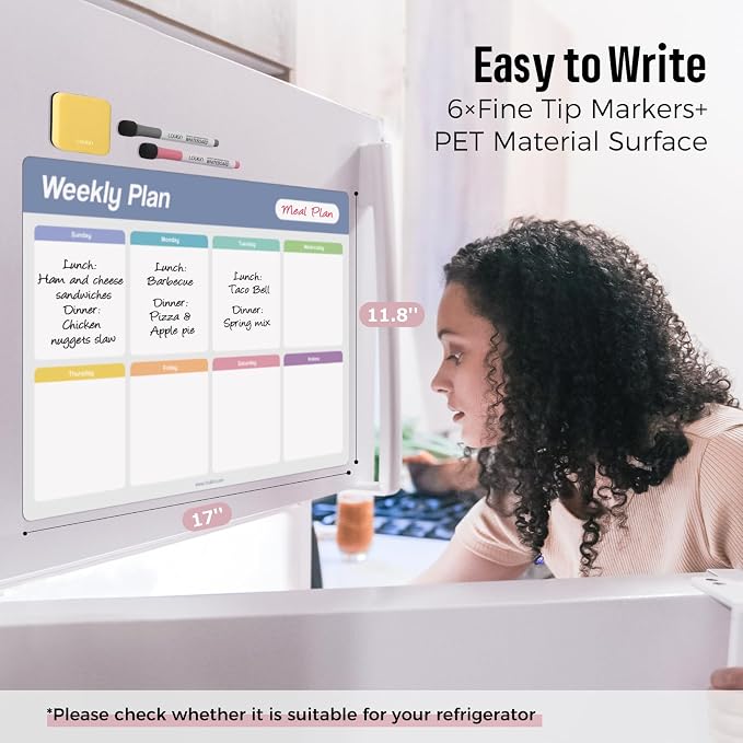 Loukin Dry Erase Calendar 4 Pack, Electrostatic Adsorption Whiteboard Planners - Image 2