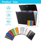 Nicfaec Expanding File Folder, 13 Pockets, Polypropylene - Image 5