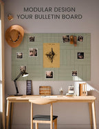 Fluxynara Felt Bulletin Board Tiles Large 36" x 24" Cork Board Alternative-6 - Image 5