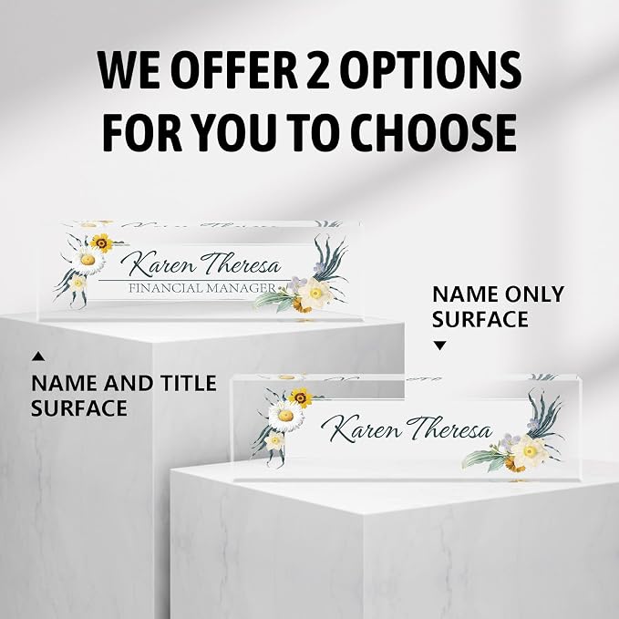 Custom Office Name Plate, Personalized Gifts - Image 6