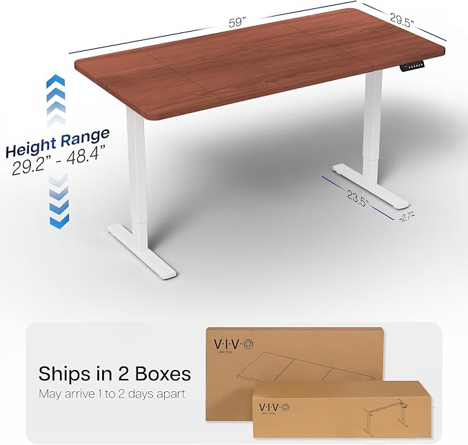 VIVO Electric 60 x 30 in Standing Desk, Memory Height Adjustment, 1B Series - Image 3