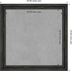 Amanti Art Black Framed Magnetic Board 23x23 Medium Vision Board - Image 3