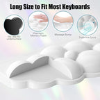 Ergonomic Wrist Rest for Keyboard and Mouse, Soft Memory Foam Cloud Keyboard - Image 5
