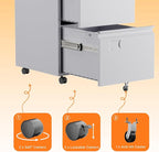 METAN 2 Drawer Vertical File Cabinet - Image 7