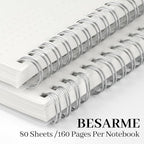 BESARME 80 Sheets A4 Dot Grid Spiral Notebook - Image 3