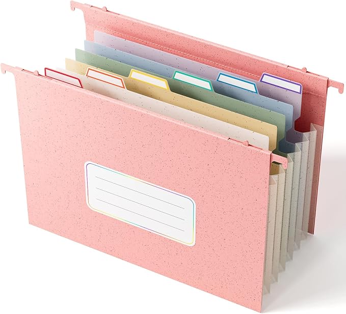EcoStash Wheat Straw Expanding Hanging File Folders, 1.2" Accordion Pockets - Image 7