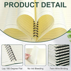 Yahenda 36 Pcs Spiral Notebook Bulk A5 Journal Lined 8.3'' x 5.5'' Writing - Image 3
