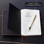 Veway Vegan Leather Journal and Pen Set, Tree of Life Notebook, A5 Lined - Image 7