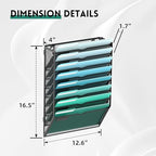 SUPEASY 8-Tier Wall File Organizer, Hanging Wall Files - Image 2