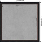 Amanti Art Black Framed Magnetic Board 22x22 Medium Vision Board - Image 3