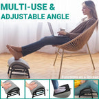 YEASHEIN Adjustable Foot Rest for Under Desk at Work, Velvet Under Desk Footrest - Image 2