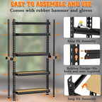 LEVELEVE 5-Tier Storage Shelving Unit, 2020 lbs Capacity, Heavy Duty Adjustable - Image 8