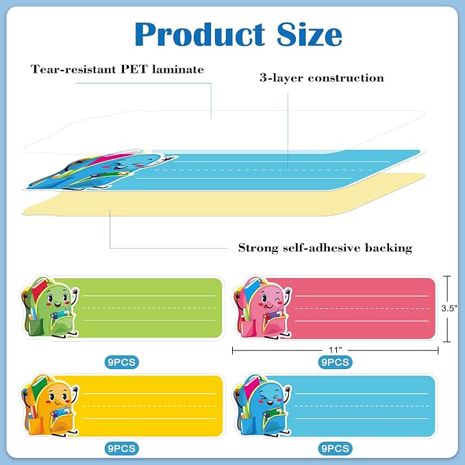 PETCEE Name Plates for Classroom Student Desks - Image 3