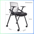 BLANEDUO, 2 Pack Stackable Conference Room Chairs - Image 3