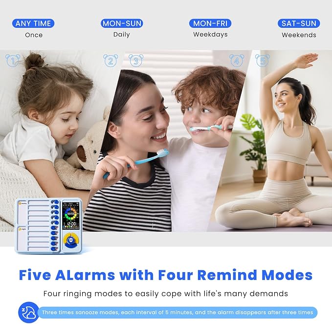 Mooking 5-in-1 Visual Timer, ADHD Tool - Image 4