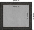 Amanti Art Black Framed Magnetic Board 25x29 Medium Vision Board - Image 2