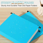 Nordun Plastic Hanging File Folder Extra Capacity, 12 Pack Reinforced Hang - Image 2