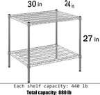 Regal Altair 24" Deep x 30" Wide x 27" Height Wire Shelving Kit | 2-Tier | NSF - Image 3