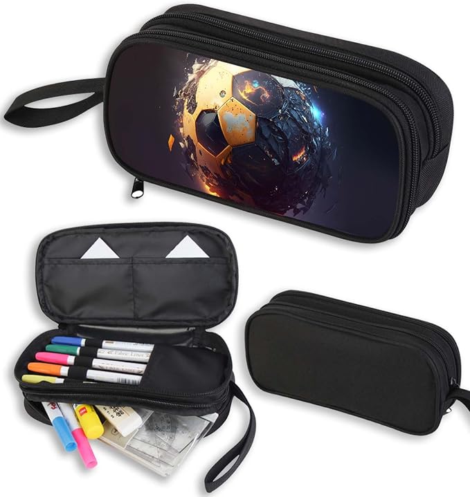 AnySmic Burning Soccer Pencil Case by AnySmic