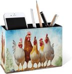 Famame Chicken Roosters Farm Animals Pencil Holder by Famame
