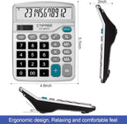 Flutesan 8 Pack Calculator Bulk 12 Digit Solar Power Calculator Solar and - Image 2