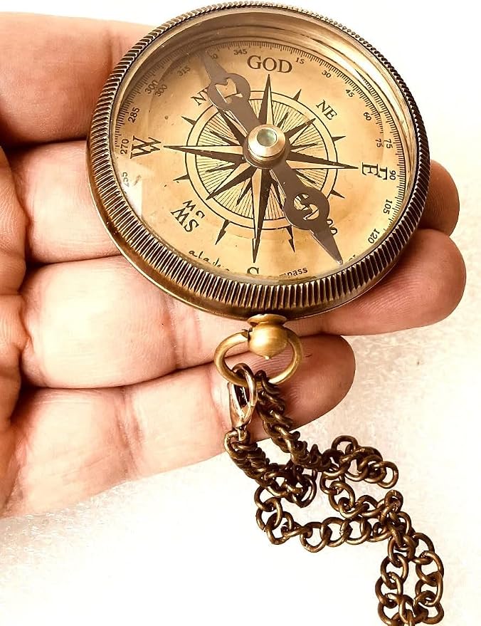 Gift for Grandson Brass Compass Engraved Quote | Memory Present to My Grandson - Image 3