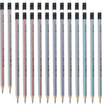 M&G Signal Series 24 Pack 2B Triangular Wood-Cased Pencils, Pre-Sharpened by MG
