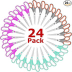 iBayam 8 '' Multipurpose Heavy Duty Scissors Bulk 24-Pack, 2.5mm Thickness by iBayamDirect