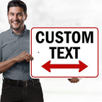 Custom Arrow, Custom Directional Sign, Two Way Arrow, 18x24 Inches, Rust Free - Image 2