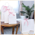 woric 120 PCS White Gift Bags - Image 4