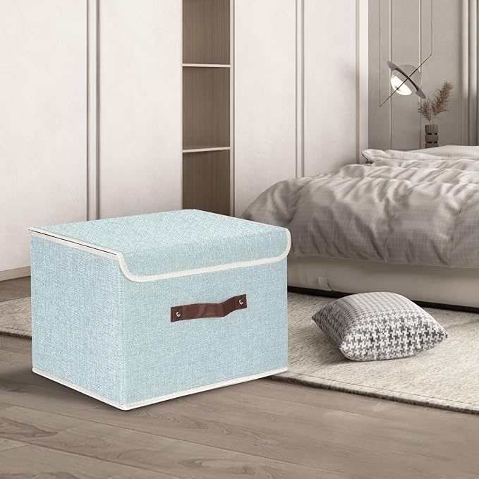 TYEERS Collapsible Storage Boxes, Washable Fabric Storage Bins - Image 5