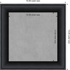 Amanti Art Black Framed Magnetic Board 15x15 X-Small Vision Board - Image 4