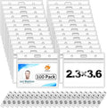 100 Pack Horizontal ID Badge Holder by ZheguiProfessionalSupplierofOfficeSolutions