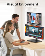 Dual Monitor Stand, FreeStanding Desk Stand - Image 8