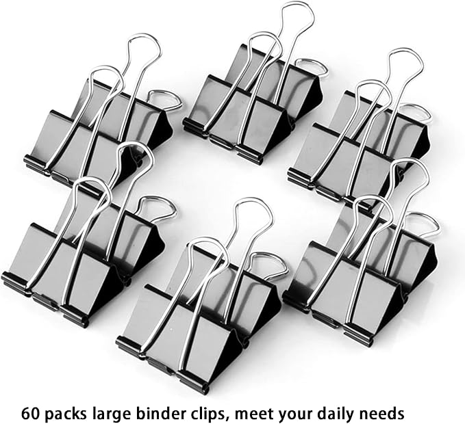Large Binder Clips 1.6 Inch, Big Binder Clips - Image 4