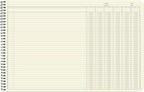 BookFactory Accounting Ledger Notebook/Large 6 Column Accounting Ledger - Image 3